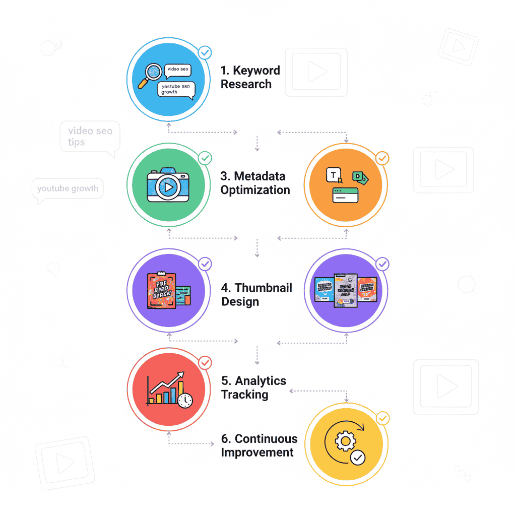 Video SEO Optimization Process Flowchart